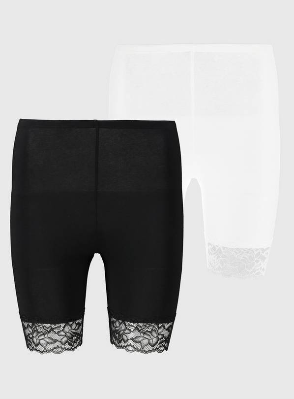 Black & White Anti-Rub Shorts 2 Pack - 10